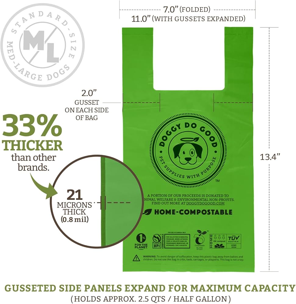 Amazon.com: Doggy Do Good Poop Bags | Thick & Leak Proof, Easy